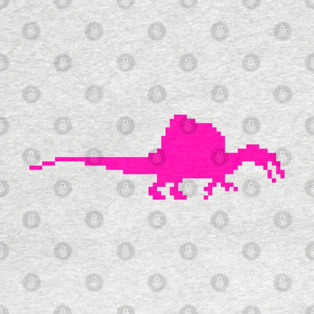 8-bit spinosaurus Pink by arc1